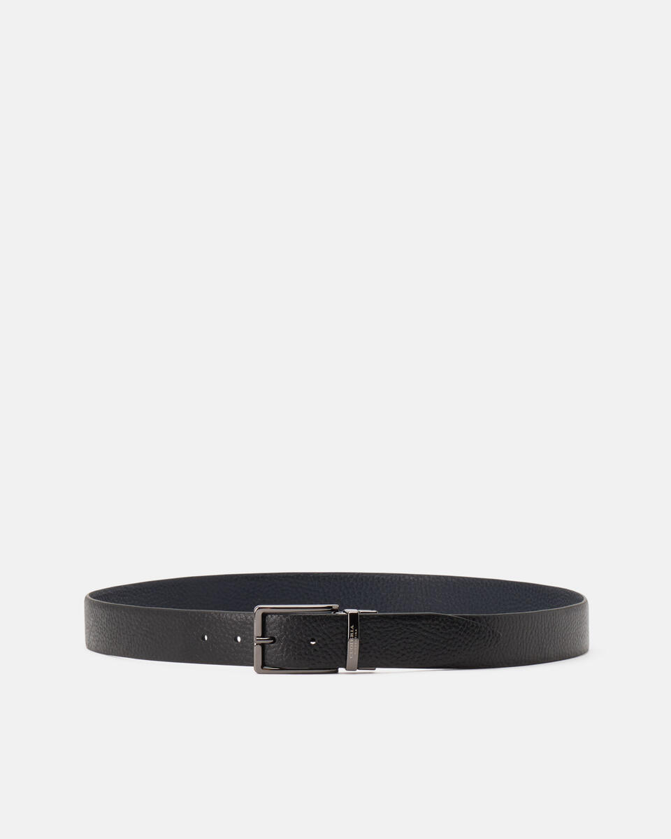 Reversible Belt Blackblue  - Men Belts - Belts - Cuoieria Fiorentina