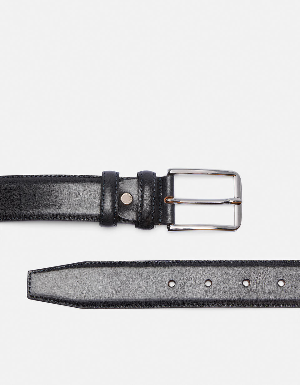 Elegant Belt Blue  - Men Belts - Belts - Cuoieria Fiorentina