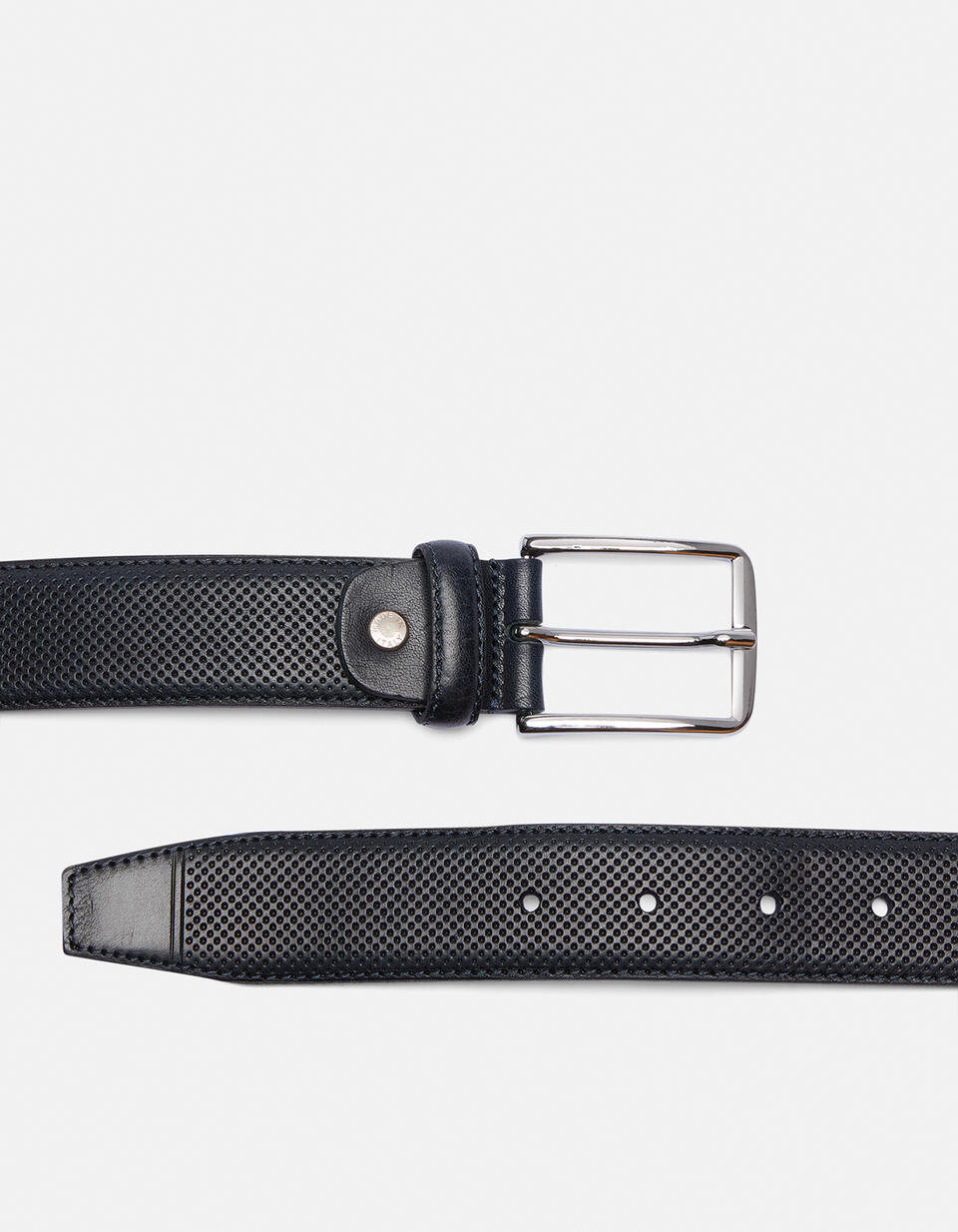 Pattern Belt Blue  - Men Belts - Belts - Cuoieria Fiorentina