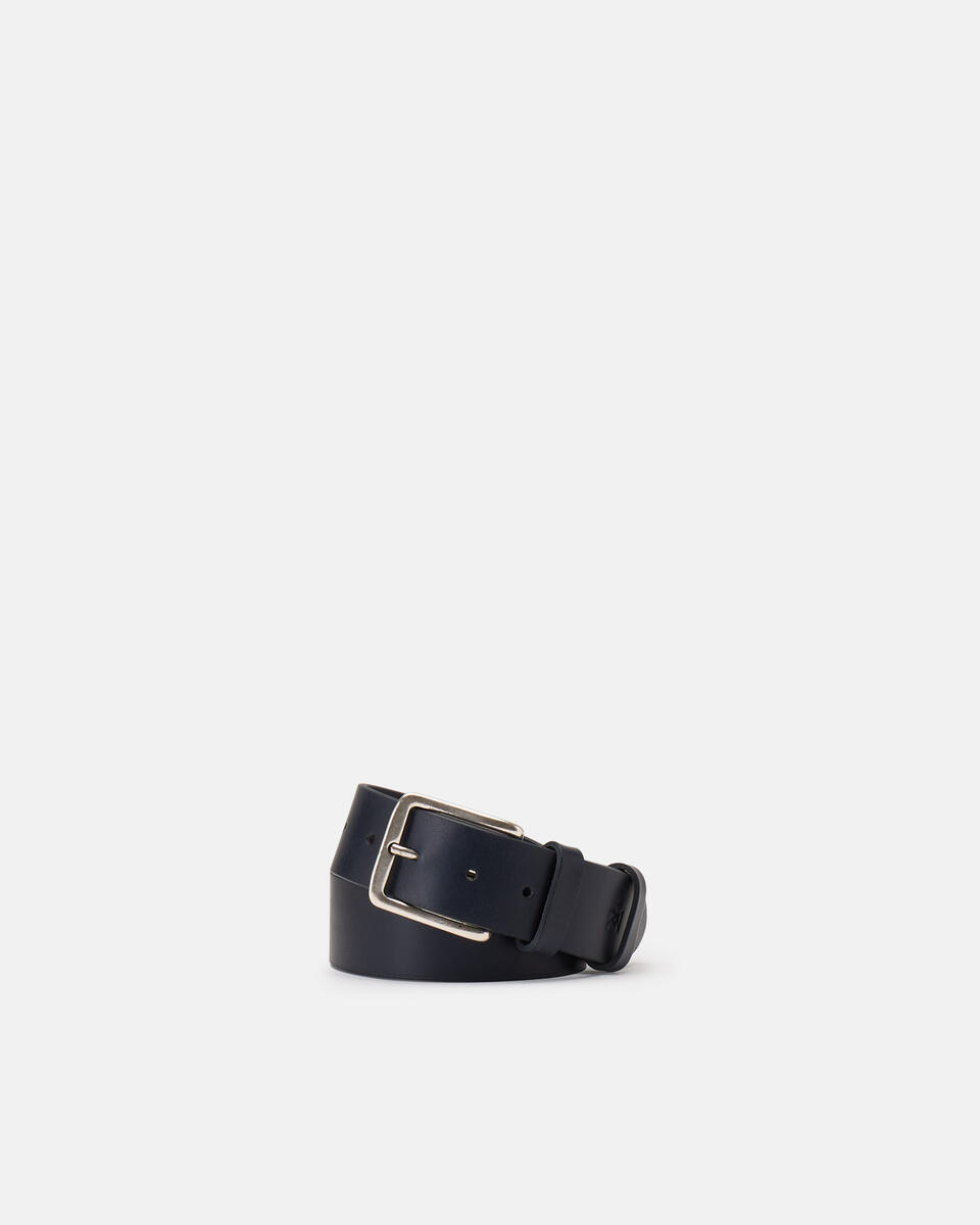 CASUAL BELT Blue  - Men Belts - Belts - Cuoieria Fiorentina