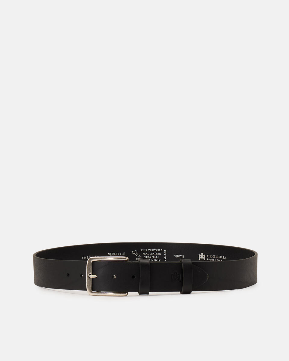 CASUAL BELT Black  - Men Belts - Belts - Cuoieria Fiorentina
