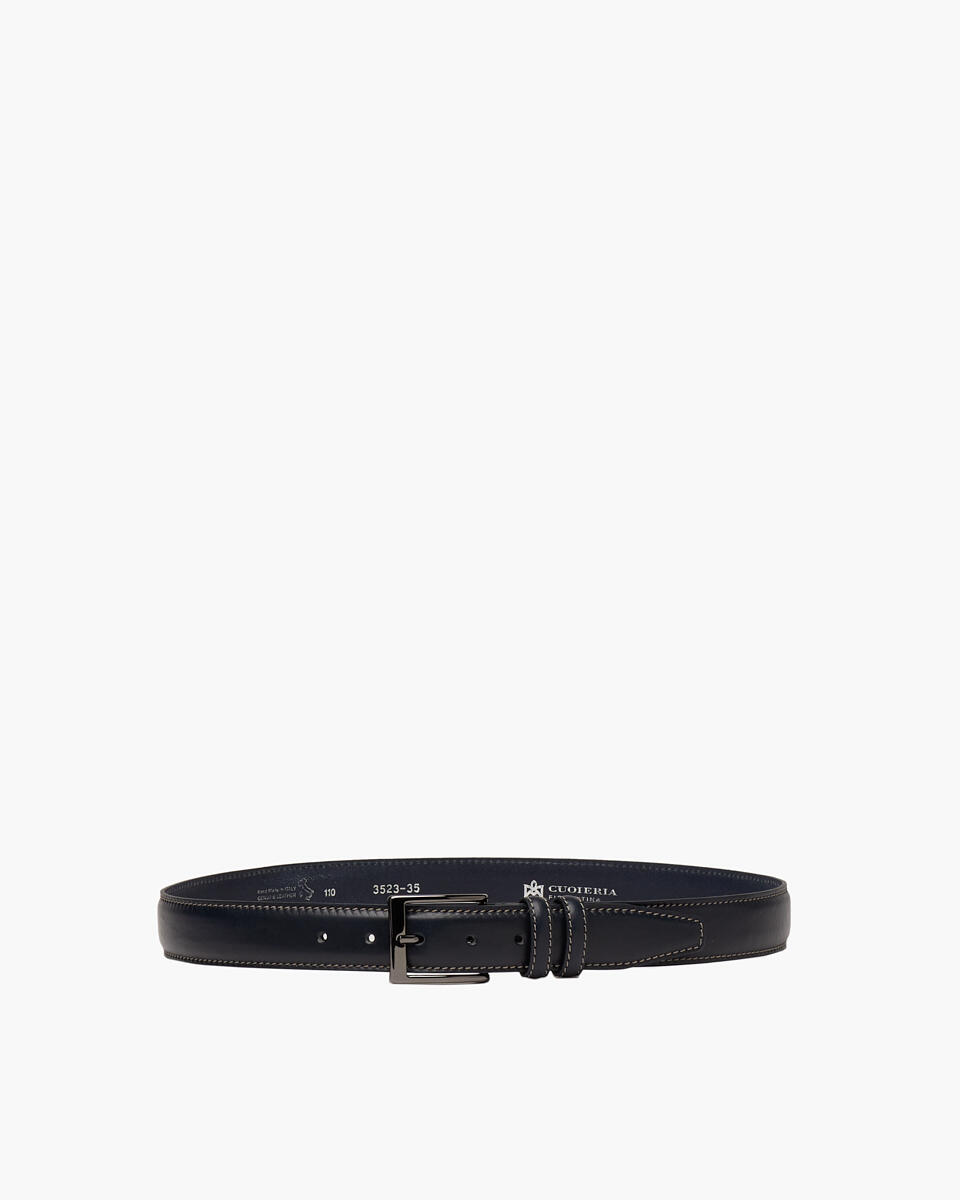 Belt Blue  - Men Belts - Belts - Cuoieria Fiorentina