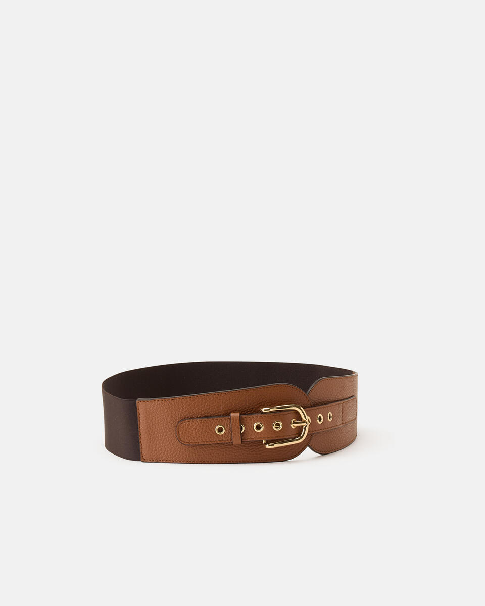 Fusciacca stretchy 6 cm Caramel  - Cinture Donna - Cinture - Cuoieria Fiorentina