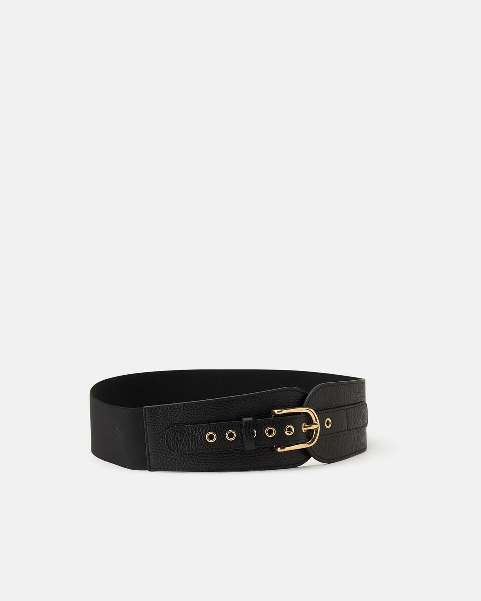 Fusciacca stretchy 6 cm Nero  - Cinture Donna - Cinture - Cuoieria Fiorentina