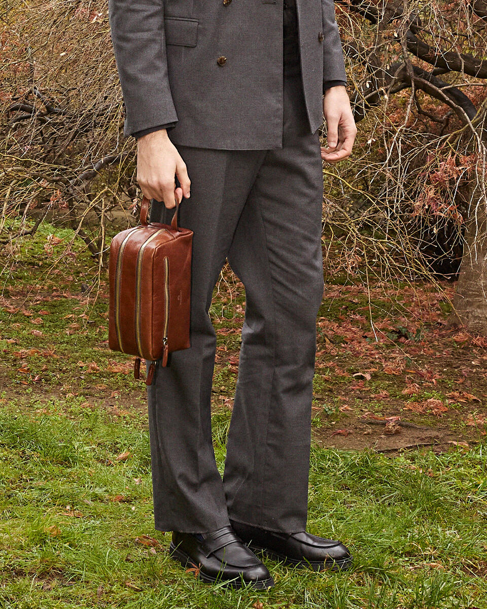 Necessaire Brown  - Beauty - Men's Accessories - Accessories - Cuoieria Fiorentina