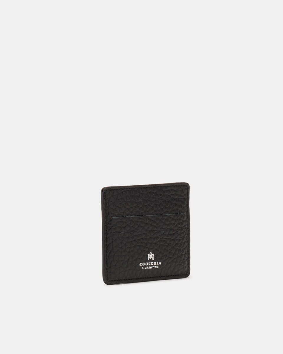 Card Holder Nero  - Portafogli Donna - Portafogli Uomo - Portafogli - Cuoieria Fiorentina