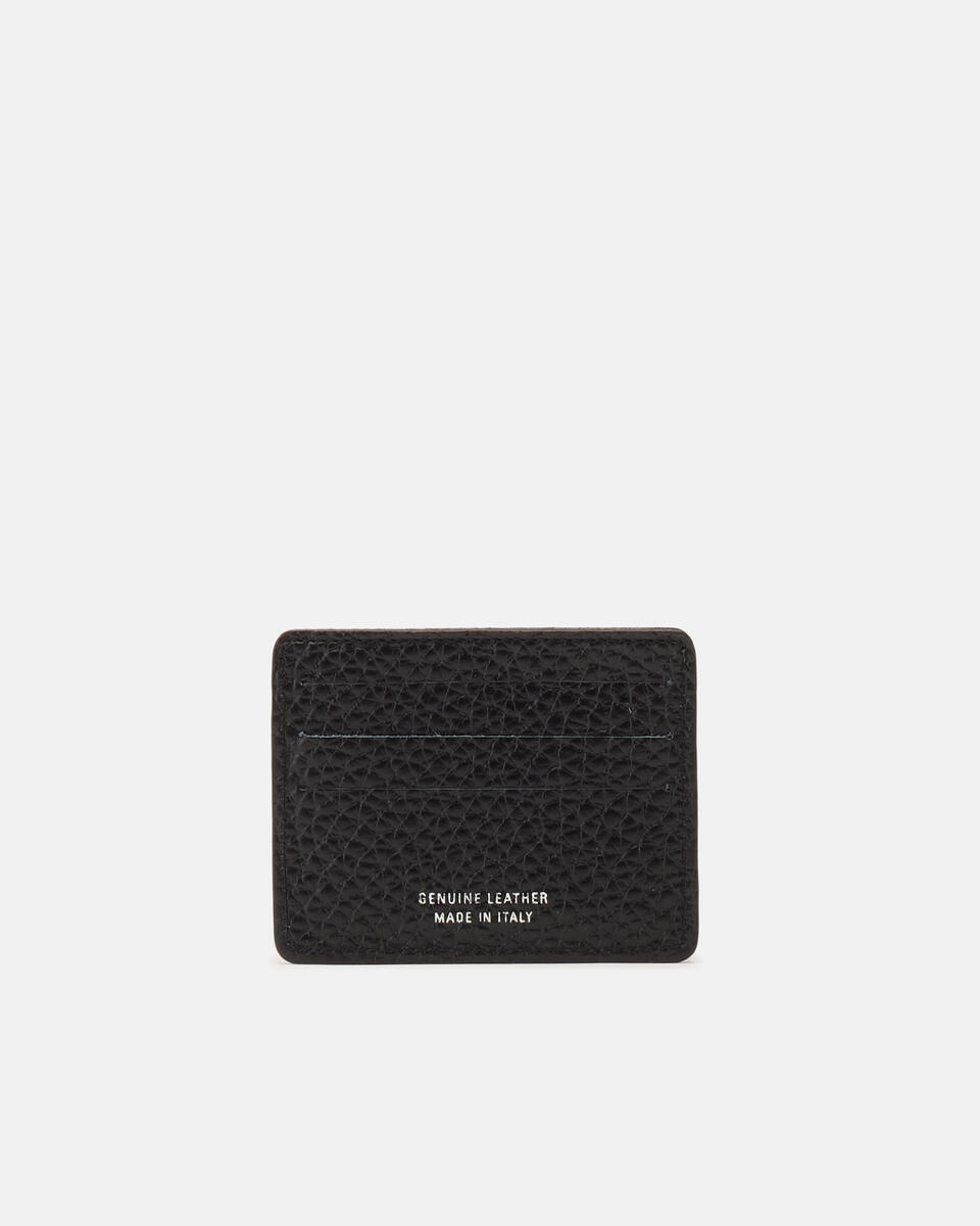 Card Holder Nero  - Portafogli Donna - Portafogli Uomo - Portafogli - Cuoieria Fiorentina