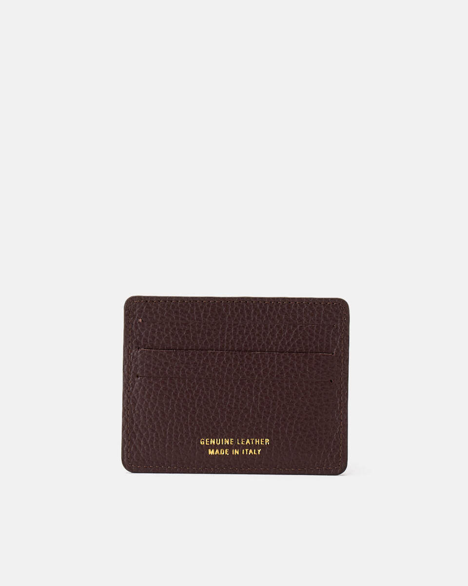 Porta carte di credito con aperturaporta banconote Dollaro Coffee  - Portafogli Donna - Portafogli Donna - Portafogli - Cuoieria Fiorentina