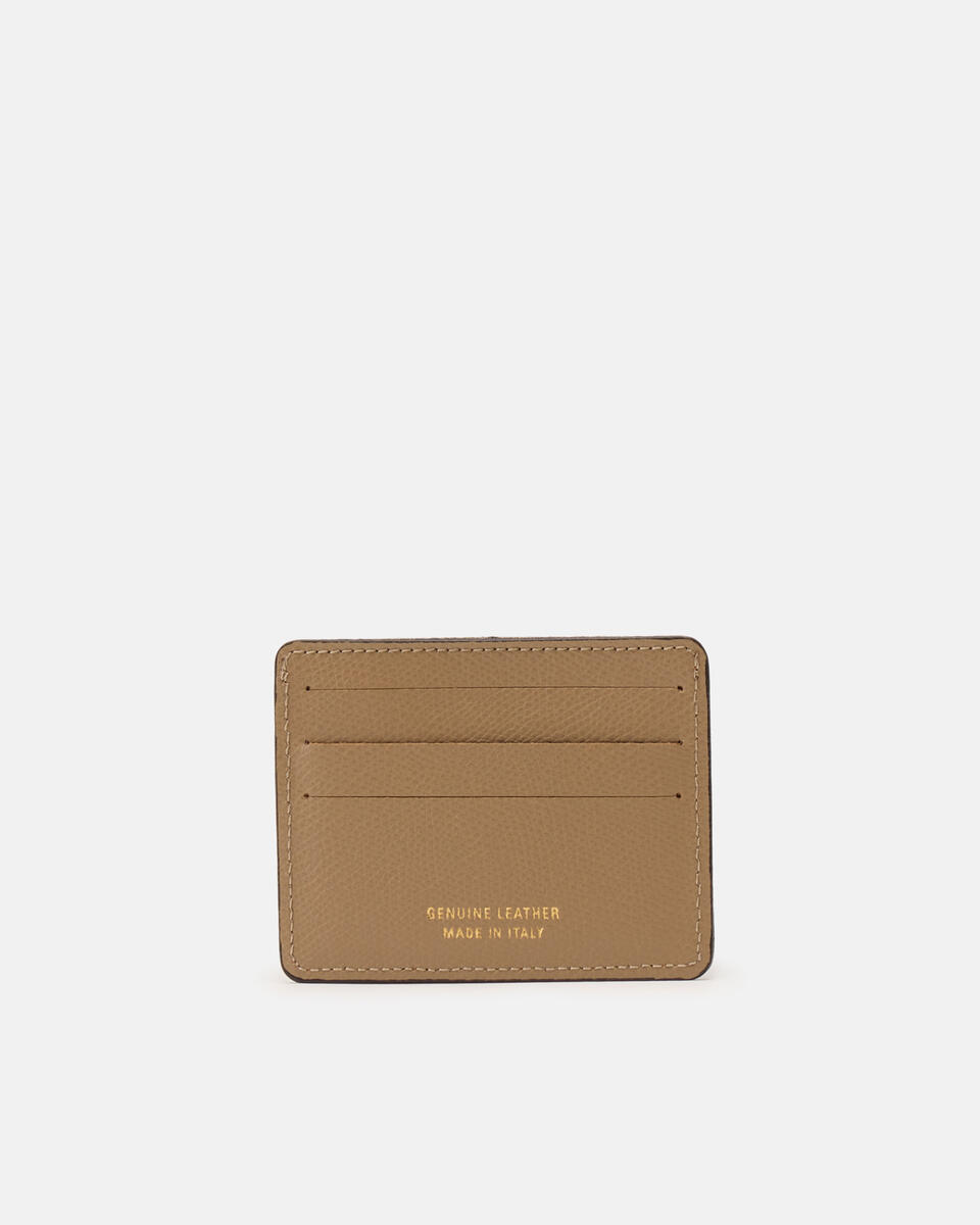 Bella porta carte di credito con apertura porta banconote Desert  - Portafogli Donna - Portafogli Donna - Portafogli - Cuoieria Fiorentina