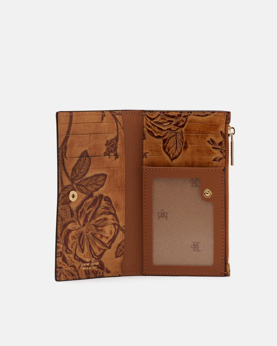 Vertical card holder Beige  - Women's Wallets - Women's Wallets - Wallets - Cuoieria Fiorentina