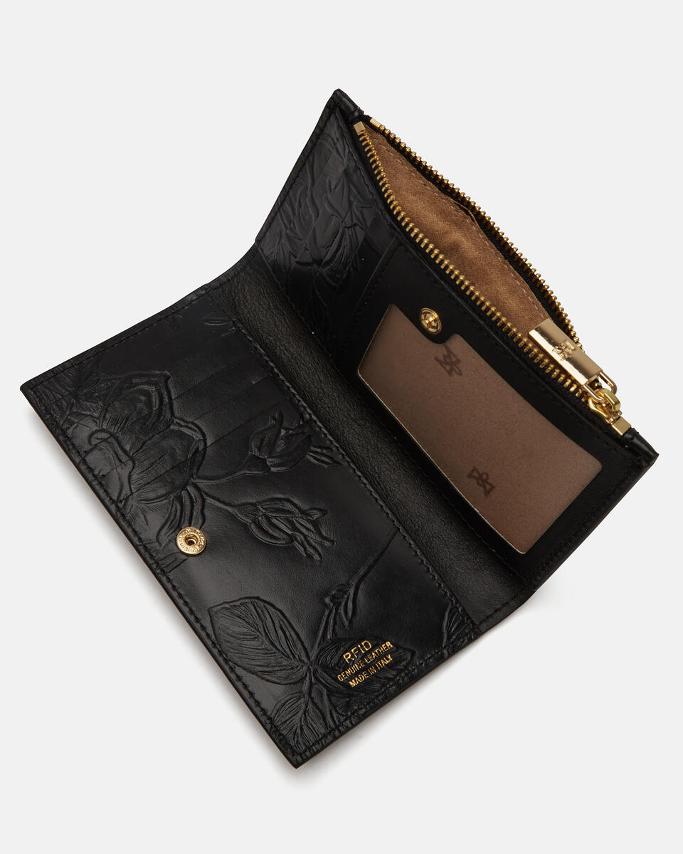 Vertical card holder Black  - Women's Wallets - Women's Wallets - Wallets - Cuoieria Fiorentina