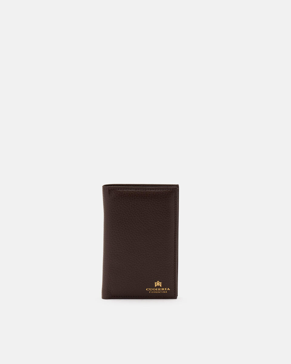 Vertical wallet Chocolate  - Women's Wallets - Women's Wallets - Wallets - Cuoieria Fiorentina