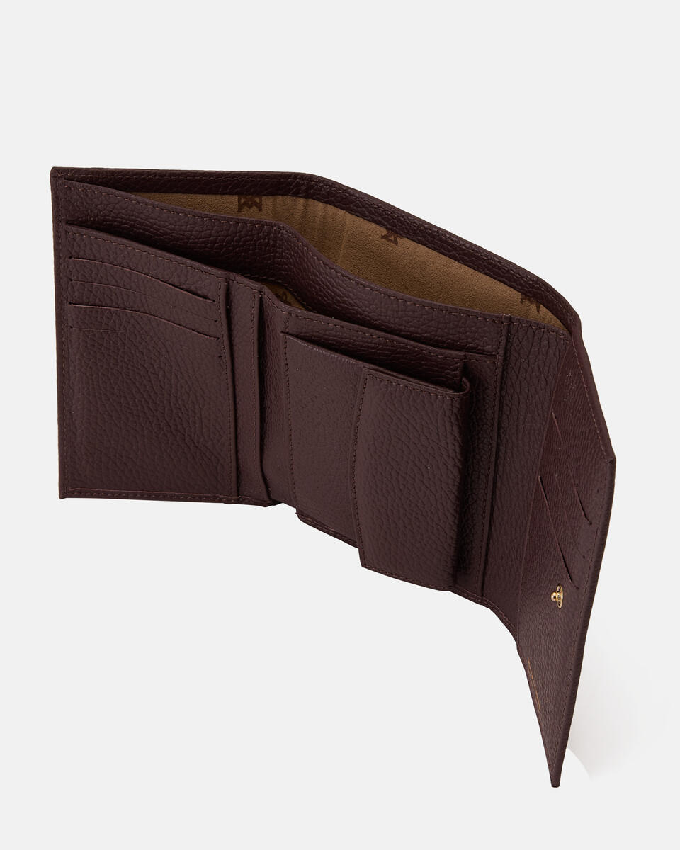 Continental wallet Coffee  - Women's Wallets - Women's Wallets - Wallets - Cuoieria Fiorentina