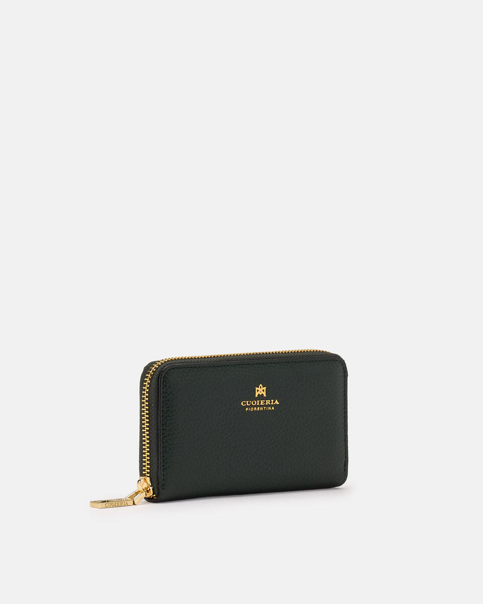 MINI ZIP AROUND WALLET Moss  - Women's Wallets - Women's Wallets - Wallets - Cuoieria Fiorentina