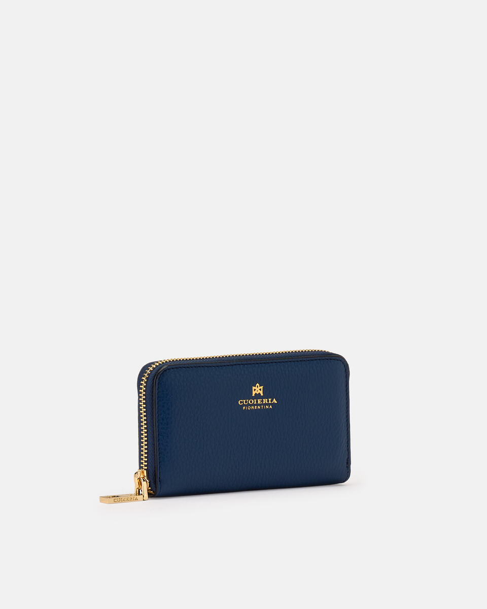 MINI ZIP AROUND WALLET Ocean  - Women's Wallets - Women's Wallets - Wallets - Cuoieria Fiorentina