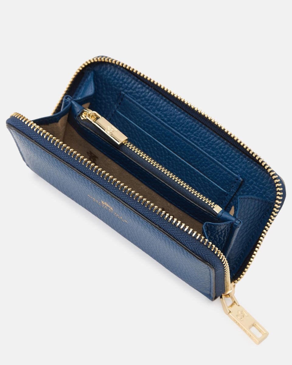 MINI ZIP AROUND WALLET Ocean  - Women's Wallets - Women's Wallets - Wallets - Cuoieria Fiorentina