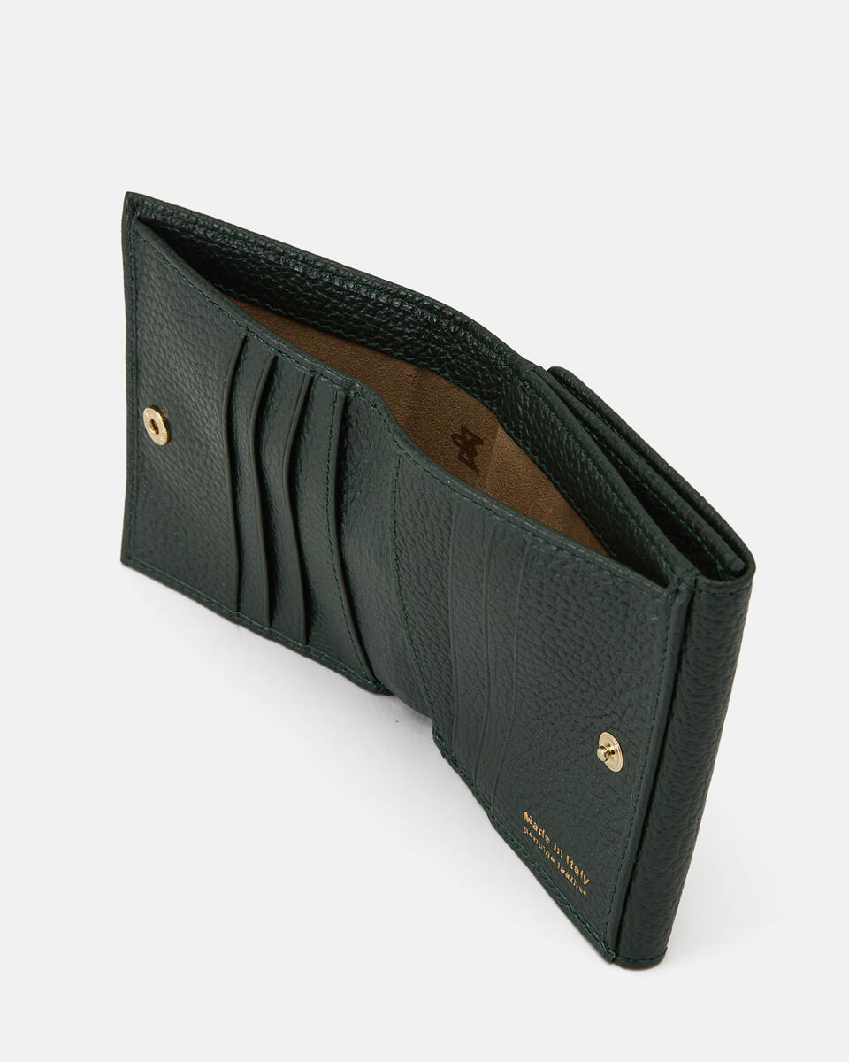 Small flap wallet Muschio  - Portafogli Donna - Portafogli Donna - Portafogli - Cuoieria Fiorentina