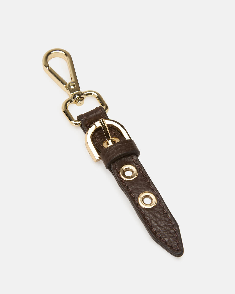 portachiavi eva soft fibbia Cioccolato  - Portachiavi Donna - Accessori Donna - Accessori - Cuoieria Fiorentina
