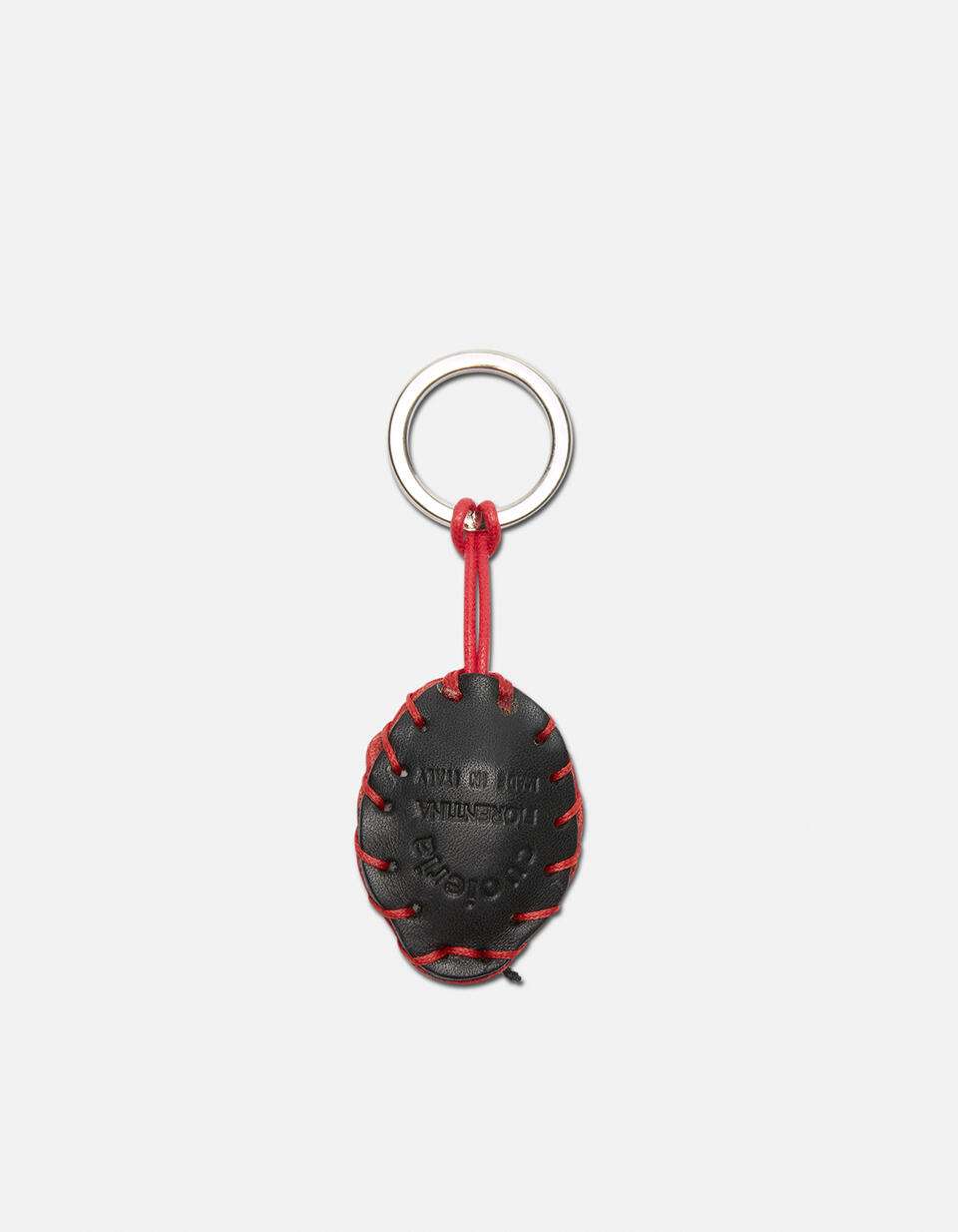 Portachiavi ad anello in cuoio colorato Rosso  - Portachiavi Donna - Accessori Donna - Accessori - Cuoieria Fiorentina