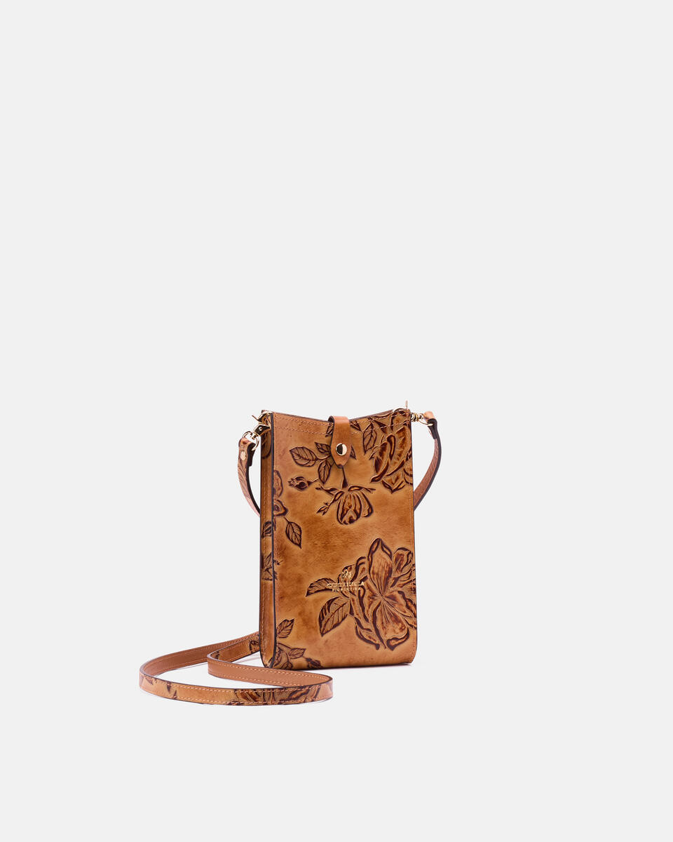 PHONE BAG Beige  - Phone Bags - Women's Accessories - Accessories - Cuoieria Fiorentina