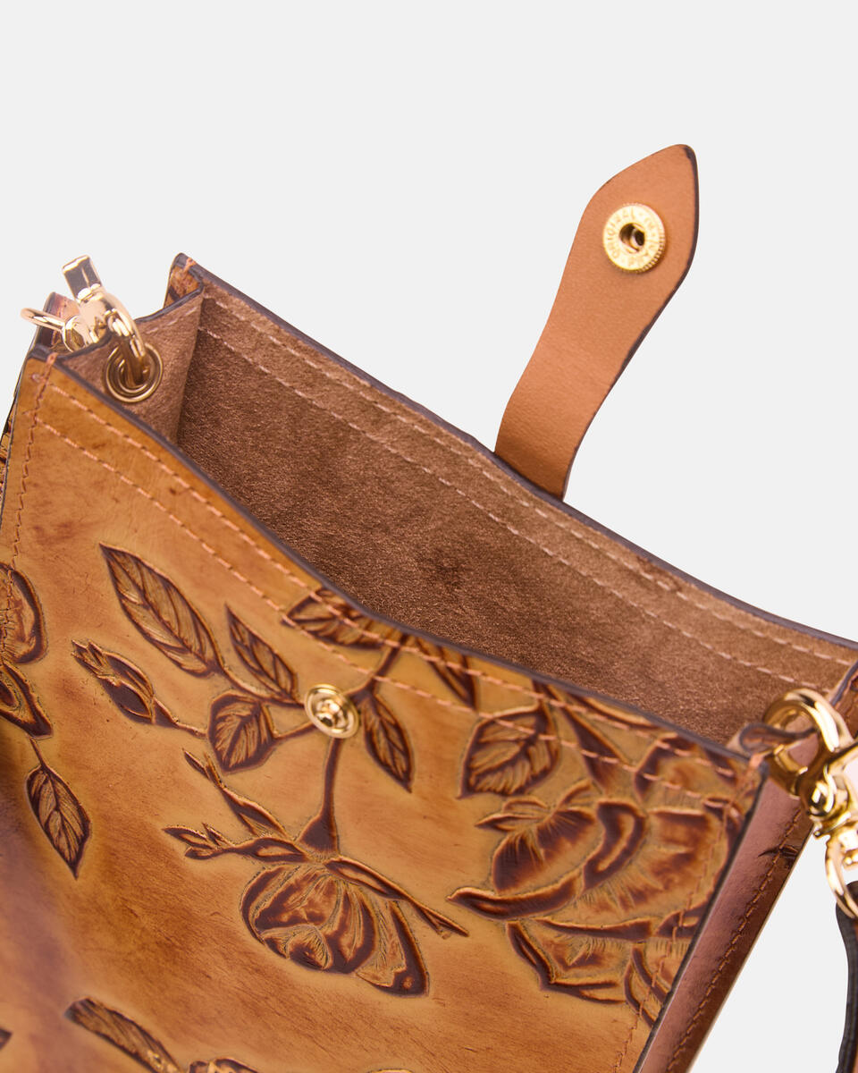 PHONE BAG Beige  - Phone Bags - Women's Accessories - Accessories - Cuoieria Fiorentina