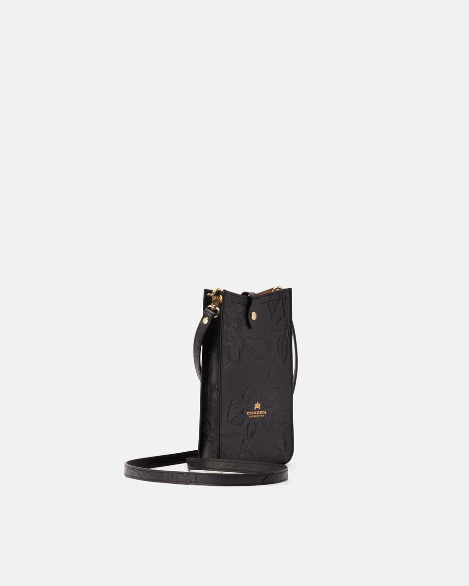 Mimì phone case Nero  - Porta Cellulare - Accessori Donna - Accessori - Cuoieria Fiorentina