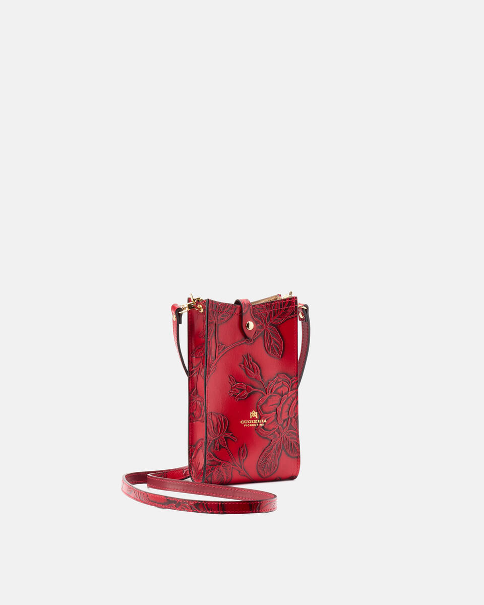 PHONE BAG Red  - Phone Bags - Women's Accessories - Accessories - Cuoieria Fiorentina