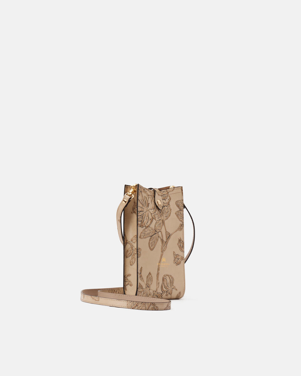 PHONE BAG Taupe  - Phone Bags - Women's Accessories - Accessories - Cuoieria Fiorentina