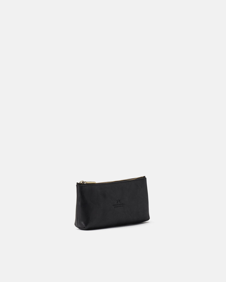 Bustina Portachiavi Nero  - Portachiavi Donna - Accessori Donna - Accessori - Cuoieria Fiorentina