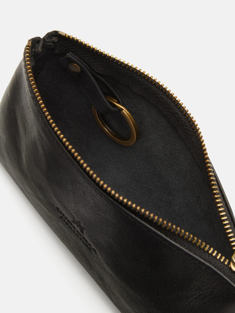 Bustina Portachiavi Nero  - Portachiavi Donna - Accessori Donna - Accessori - Cuoieria Fiorentina