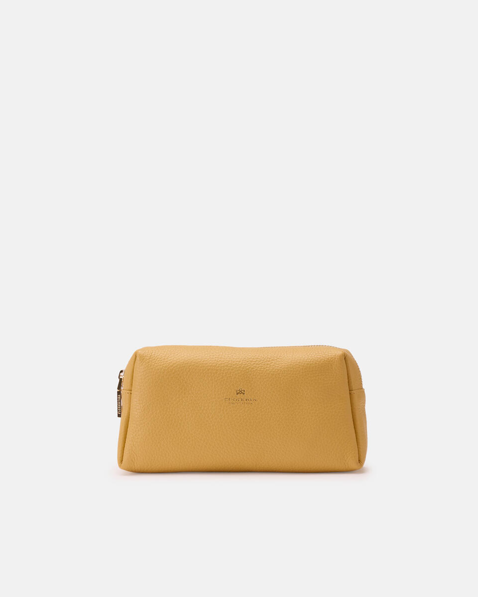 Large make up case Yellow  - Necessaire - Women's Accessories - Accessories - Cuoieria Fiorentina