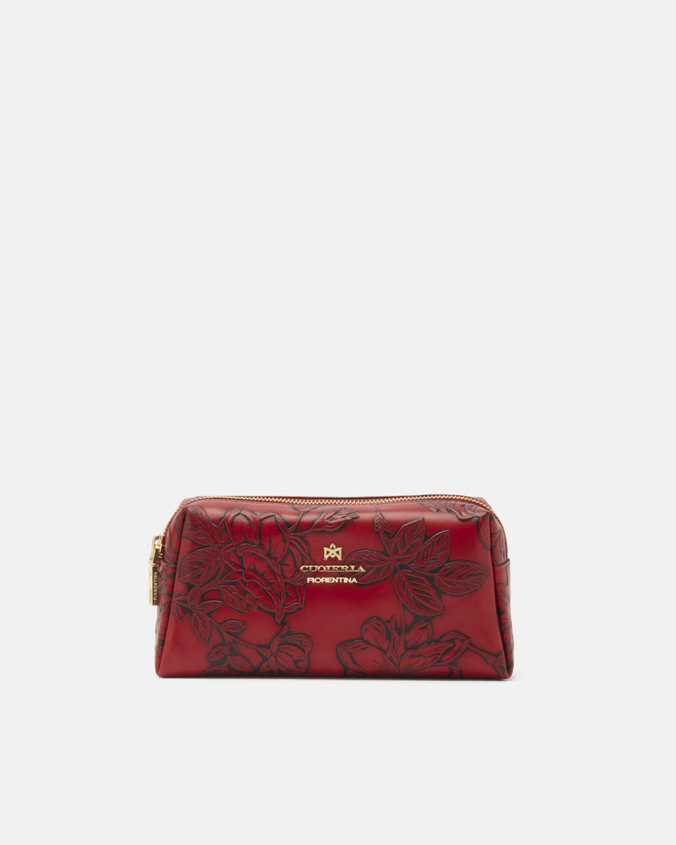 Large make up case Red  - Necessaire - Women's Accessories - Accessories - Cuoieria Fiorentina