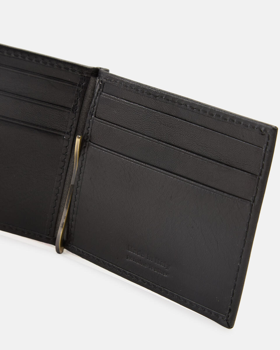 Wallet with money clip Black  - Women's Wallets - Men's Wallets - Wallets - Cuoieria Fiorentina