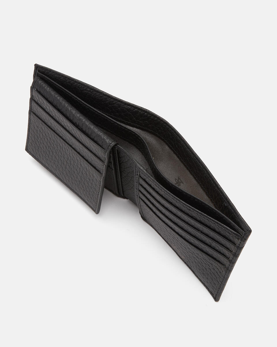 Brad Portafoglio in Pelle Nero  - Portafogli Donna - Portafogli Uomo - Portafogli - Cuoieria Fiorentina
