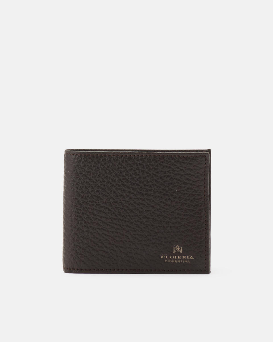 WALLET WITH DOCUMENT COMPARTMENT Dark brown  - Women's Wallets - Men's Wallets - Wallets - Cuoieria Fiorentina