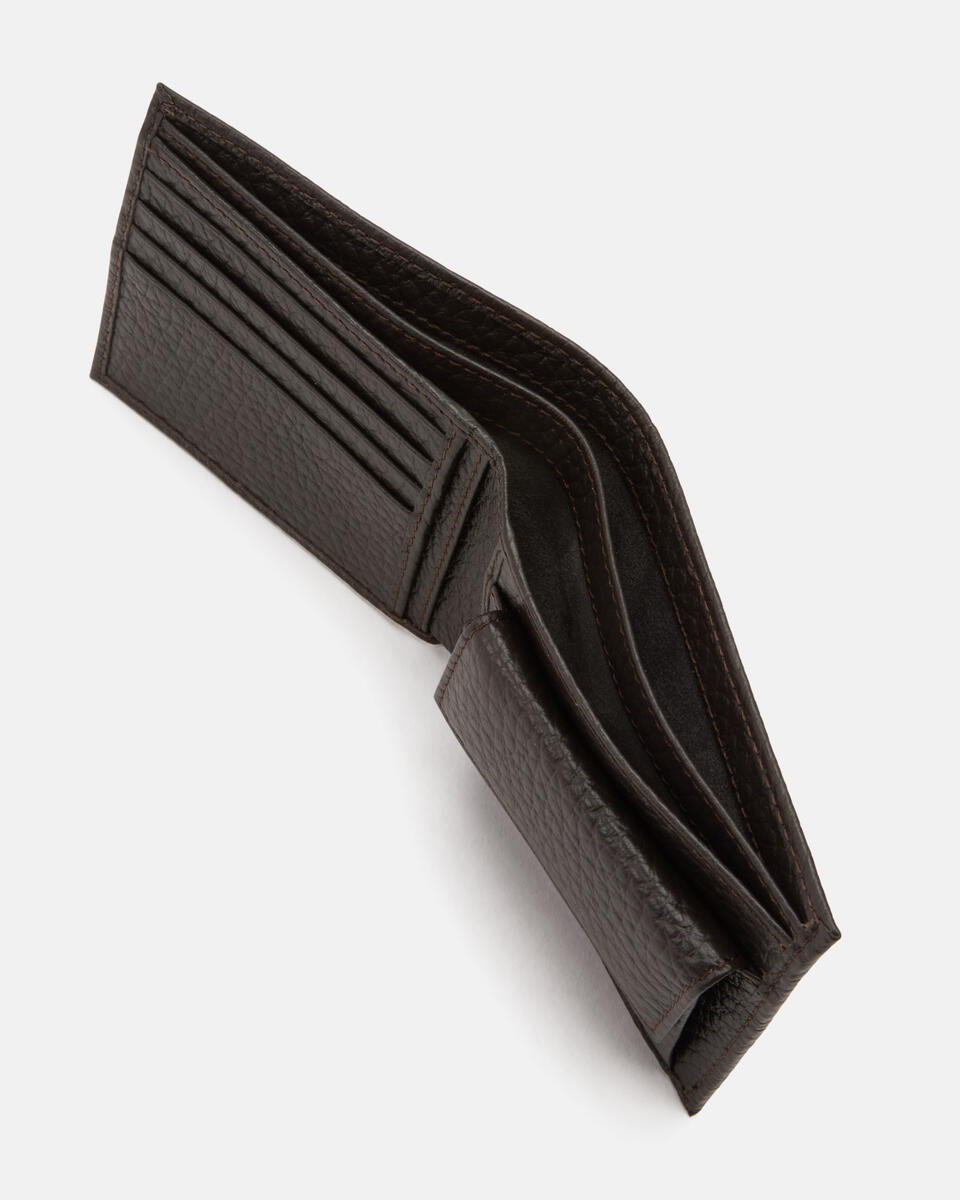 WALLET WITH COIN PURSE Dark brown  - Women's Wallets - Men's Wallets - Wallets - Cuoieria Fiorentina