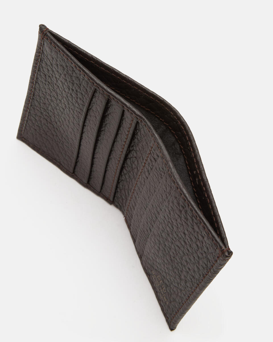 CARD HOLDER Dark brown  - Women's Wallets - Men's Wallets - Wallets - Cuoieria Fiorentina