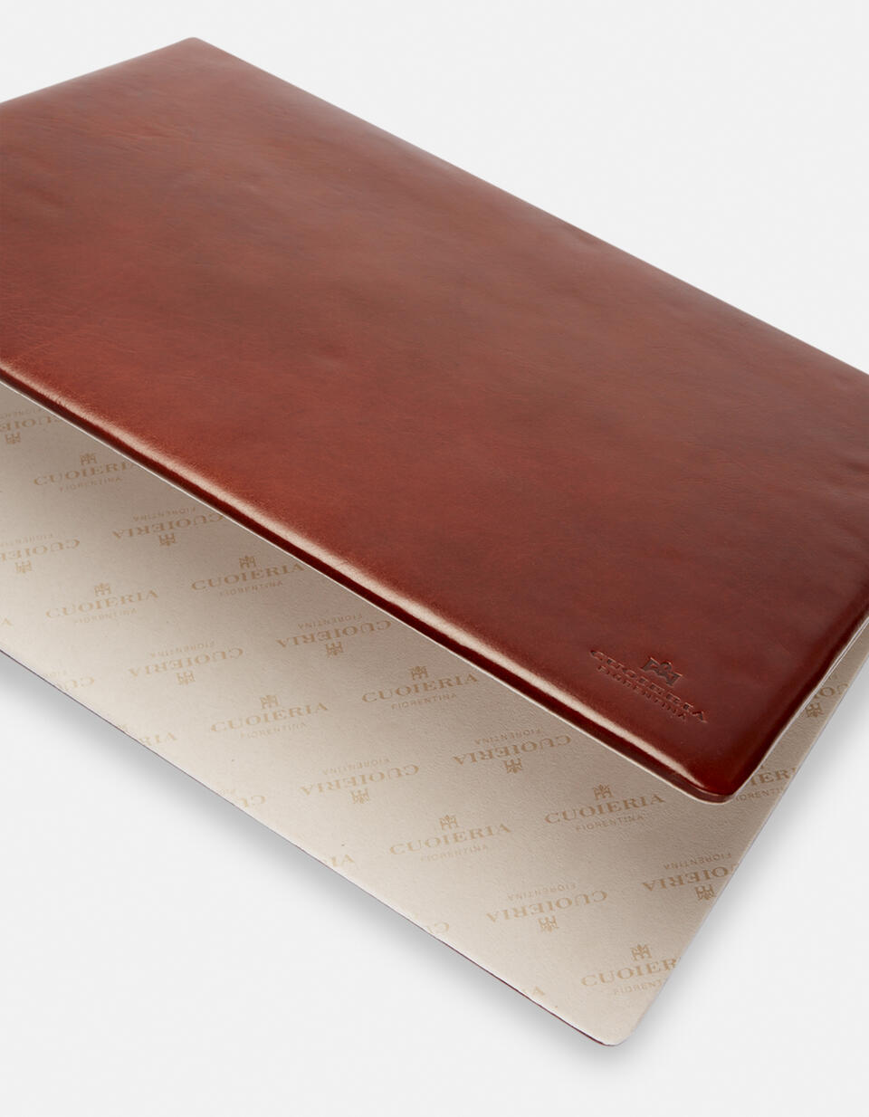 DESK PAD Brown  - Office - Briefcases - Cuoieria Fiorentina